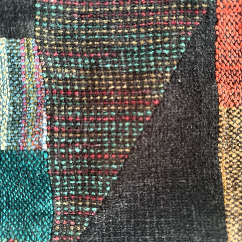 Patchwork Scarf With Multicolor Design - image 7